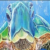 Jeu Blue sea turtle  slide puzzle en plein ecran