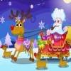 Jeu Happy Santa Claus and Reindeer en plein ecran