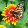 Jeu Jigsaw: Butterfly on Flower en plein ecran