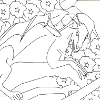 Jeu Kid’s coloring: The dragon on the tree en plein ecran