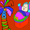 Jeu Palm and Baby Coloring Game en plein ecran