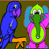 Jeu Parrot And Friend Coloring Game en plein ecran