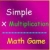 Jeu Simple Multiplication math game