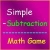 Jeu Simple subtraction math game