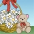Jeu Valentine coloring page – teddy bear