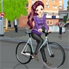 Jeu Bicyclist Girl en plein ecran