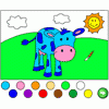Jeu Blue Cow Coloring Book en plein ecran