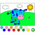 Jeu Blue Cow Coloring Book