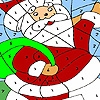 Jeu Funny santa coloring en plein ecran