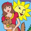 Jeu Girl and Dog Coloring Game en plein ecran