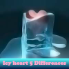 Jeu Icy heart 5 Differences en plein ecran