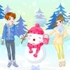 Jeu Kids and Snowman Dress Up en plein ecran