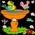 Jeu Little birds on the bath coloring