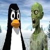 Jeu Penguins Versus Zombies en plein ecran