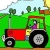 Jeu Tractor and Farmer Coloring