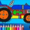 Jeu Tractor Coloring Page en plein ecran