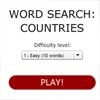 Jeu WordSearch: Countries en plein ecran